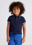 Mayoral Mayoral Short Sleeve Navy Polo Shirt - Little Miss Muffin Children & Home