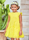 Mayoral Mayoral Embroidered Lemon Dress - Little Miss Muffin Children & Home