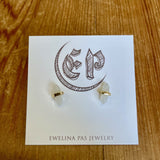 Ewelina Pas Jewelry Ewelina Pas Jewelry Moonstone Double Point Studs - Little Miss Muffin Children & Home