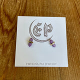 Ewelina Pas Jewelry Ewelina Pas Jewelry Sugilite Double Point Studs - Little Miss Muffin Children & Home