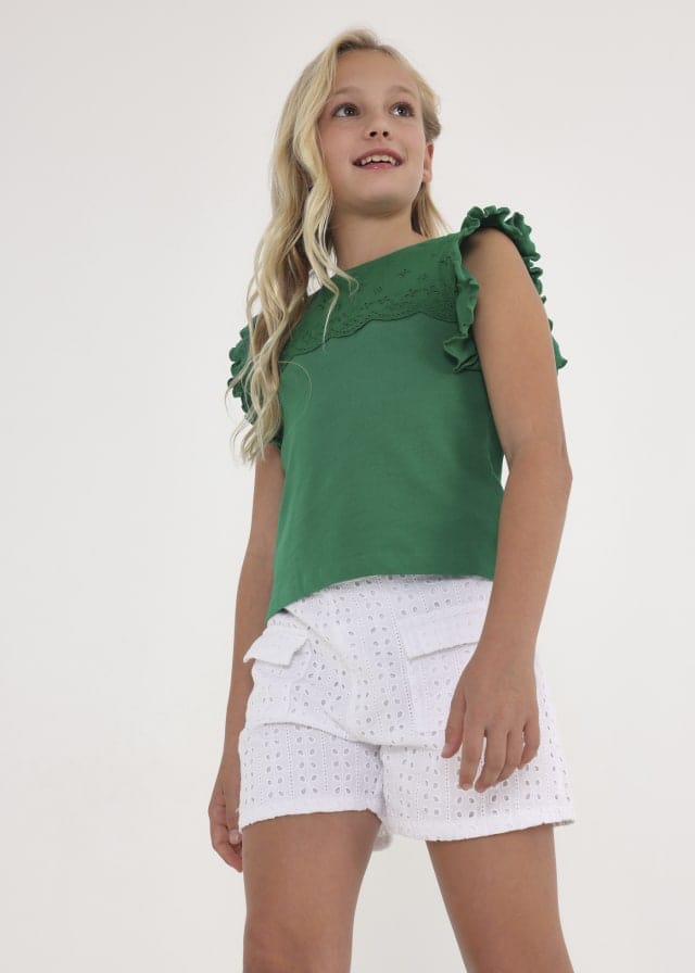 Mayoral Usa Inc Mayoral Eyelet Shorts - Little Miss Muffin Children & Home