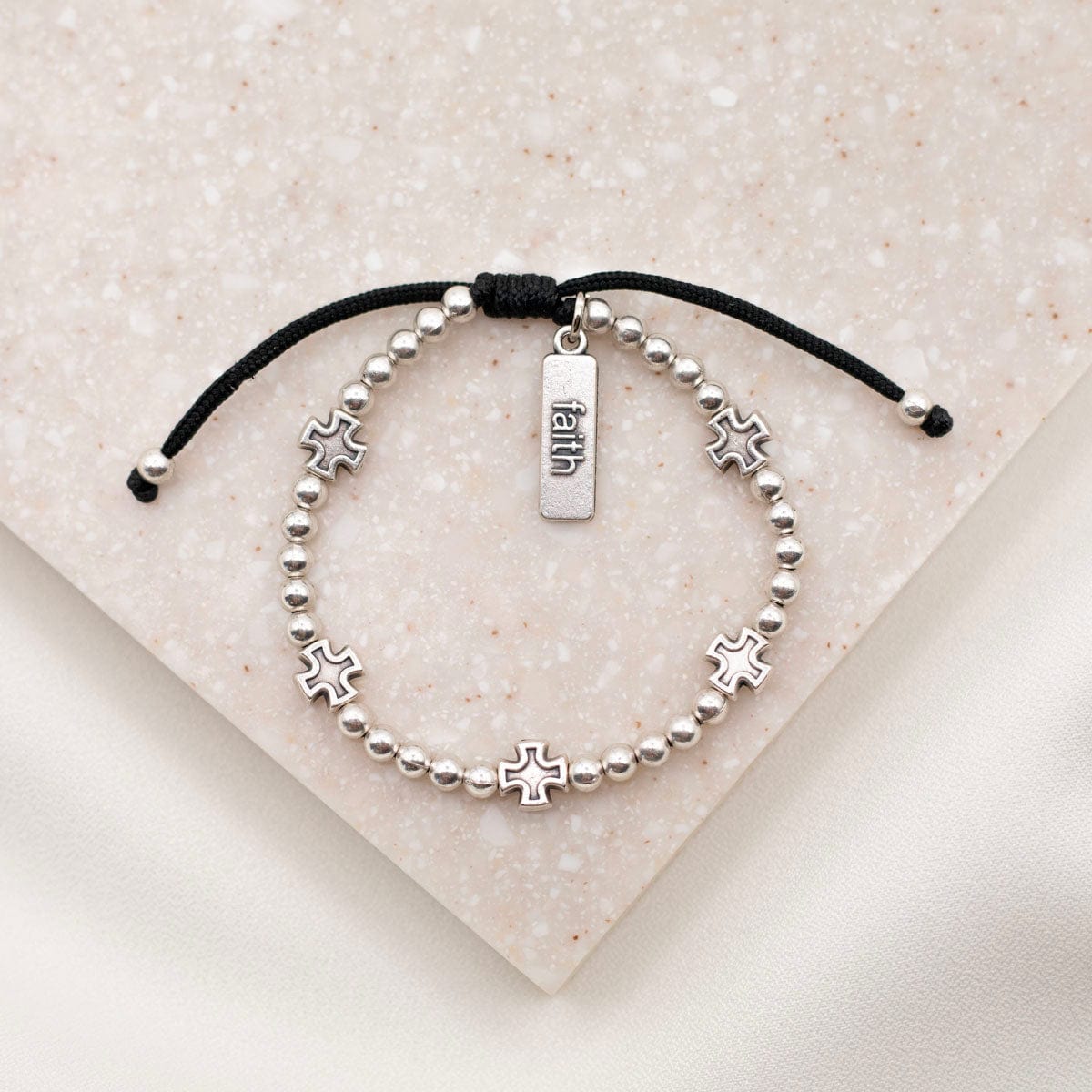 My Saint My Hero My Saint My Hero Faith Over Everything Beaded Bracelet - Little Miss Muffin Children & Home