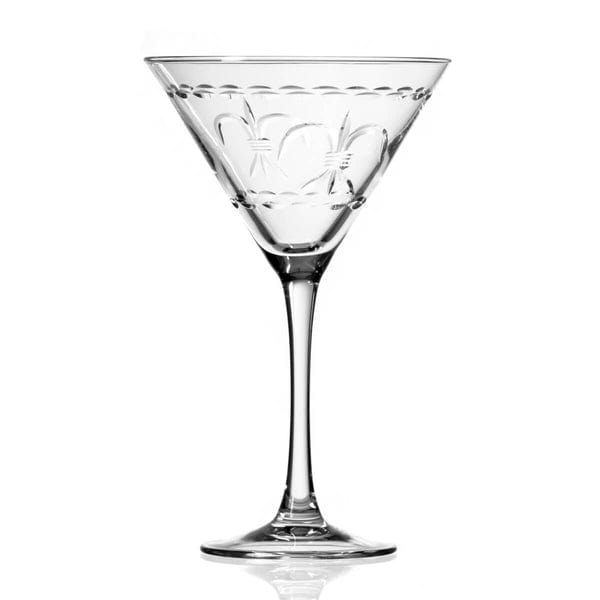 Rolf Glass Rolf Glass Fleur De Lis Martini Glass - Little Miss Muffin Children & Home
