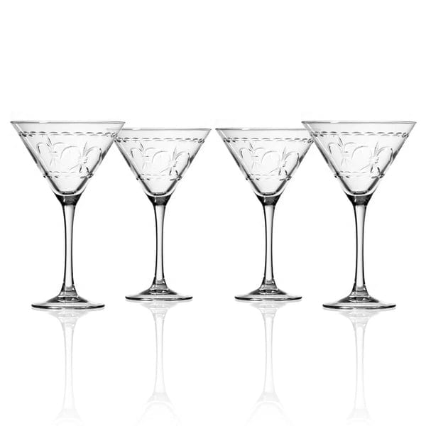 Rolf Glass Rolf Glass Fleur De Lis Martini Glass - Little Miss Muffin Children & Home