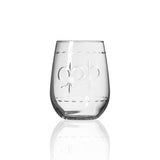 Rolf Glass Rolf Glass Fleur De Lis Stemless Wine Glass - Little Miss Muffin Children & Home