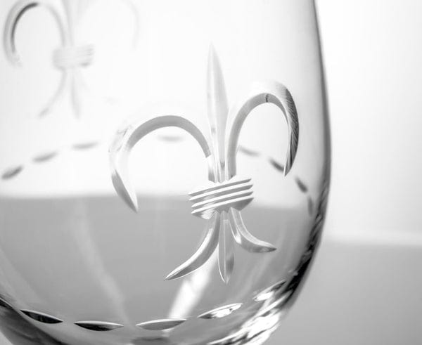 Rolf Glass Rolf Glass Fleur De Lis White Wine Glass - Little Miss Muffin Children & Home