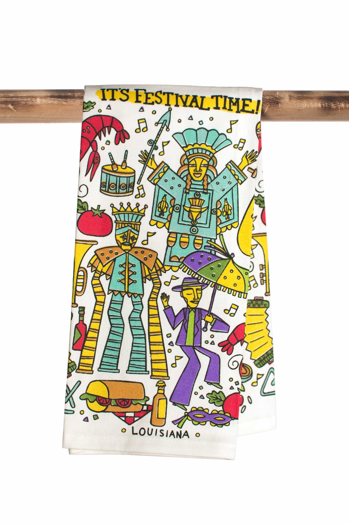 Second Line Ventures The Parish Line Festival Time Kitchen Towel - Little Miss Muffin Children & Home