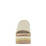 Consolidated /nicole Shoe Naked Feet Flocci Platform Sandal in Beige - Little Miss Muffin Children & Home