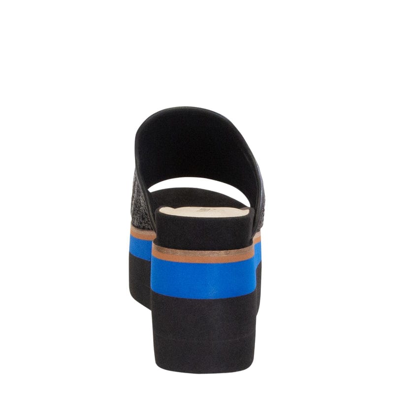 Consolidated /nicole Shoe Naked Feet Flocci Platform Sandal in Jet Black - Little Miss Muffin Children & Home