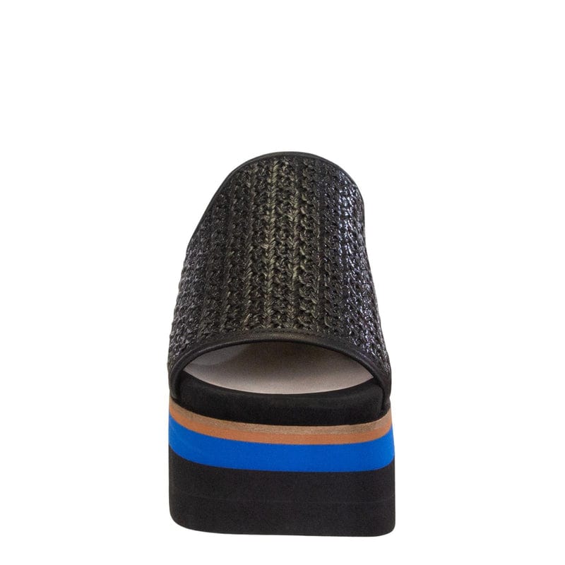 Consolidated /nicole Shoe Naked Feet Flocci Platform Sandal in Jet Black - Little Miss Muffin Children & Home