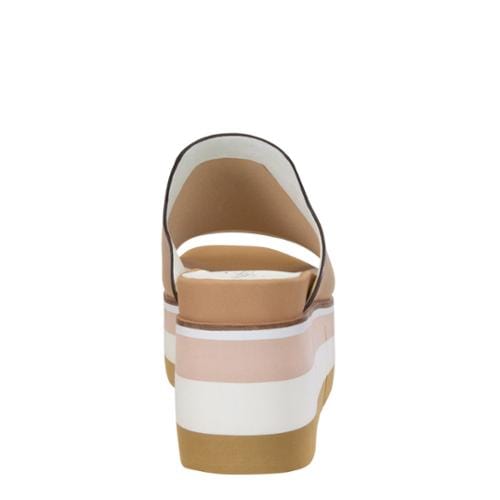 Consolidated /Nicole Shoe Naked Feet Flow Slide Sandal in Ecru - Little Miss Muffin Children & Home
