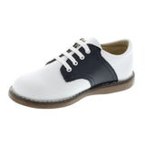 Badorf Shoe Footmates White and Navy Cheer Oxford - Little Miss Muffin Children & Home