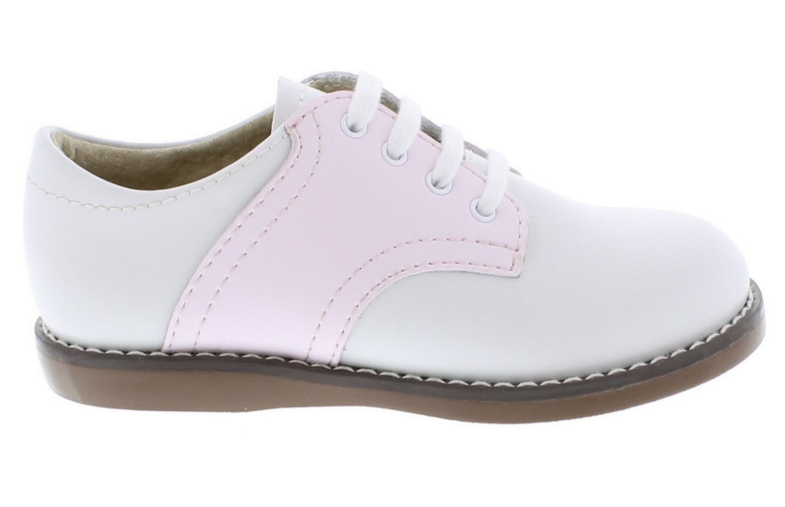Badorf Shoe Footmates White and Rose Cheer Oxford - Little Miss Muffin Children & Home