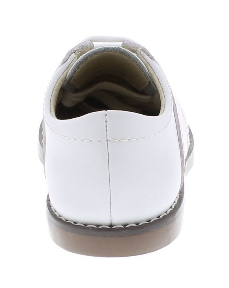 Badorf Shoe Footmates White and Rose Cheer Oxford - Little Miss Muffin Children & Home