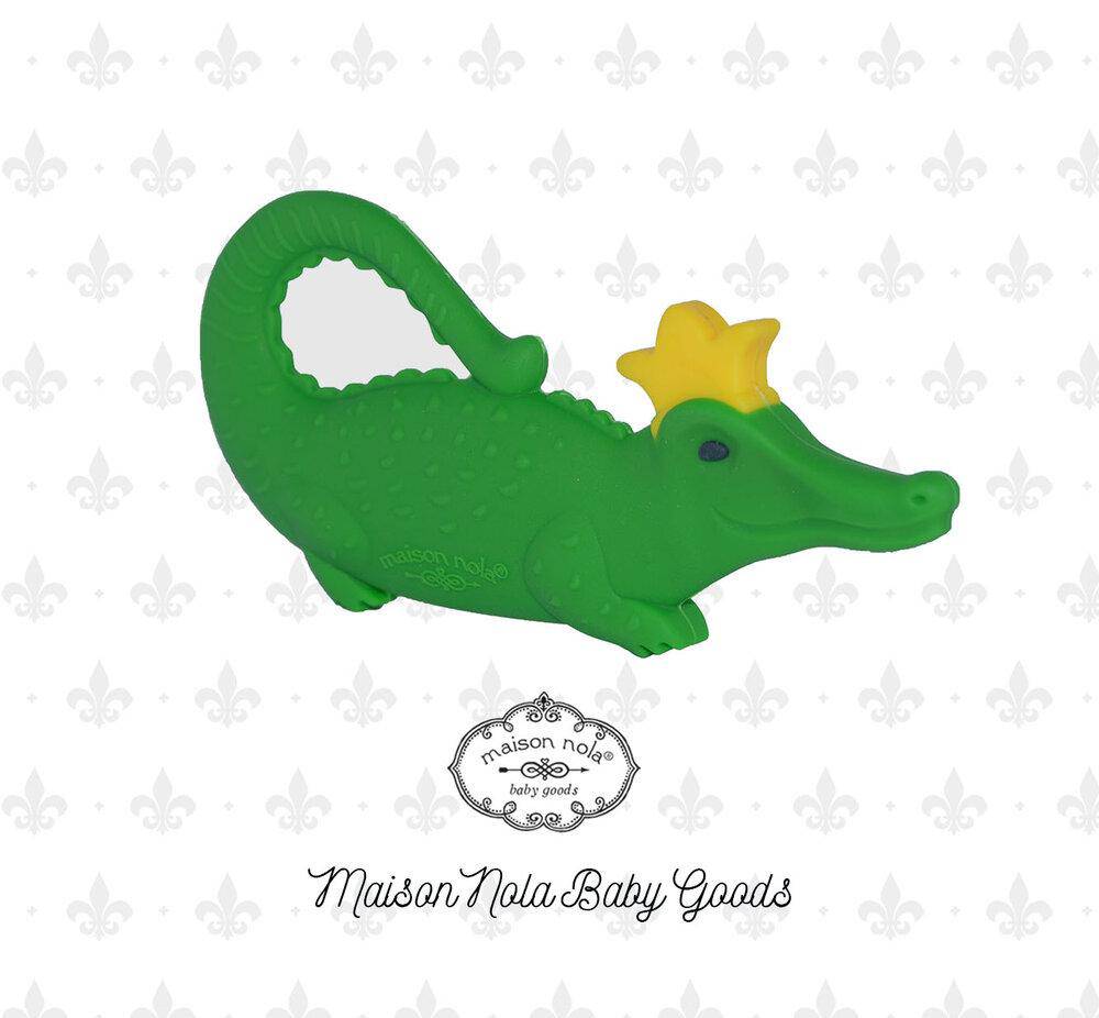 Maison NOLA - Maison Nola Green Gator Silicone Teether - Little Miss Muffin Children & Home