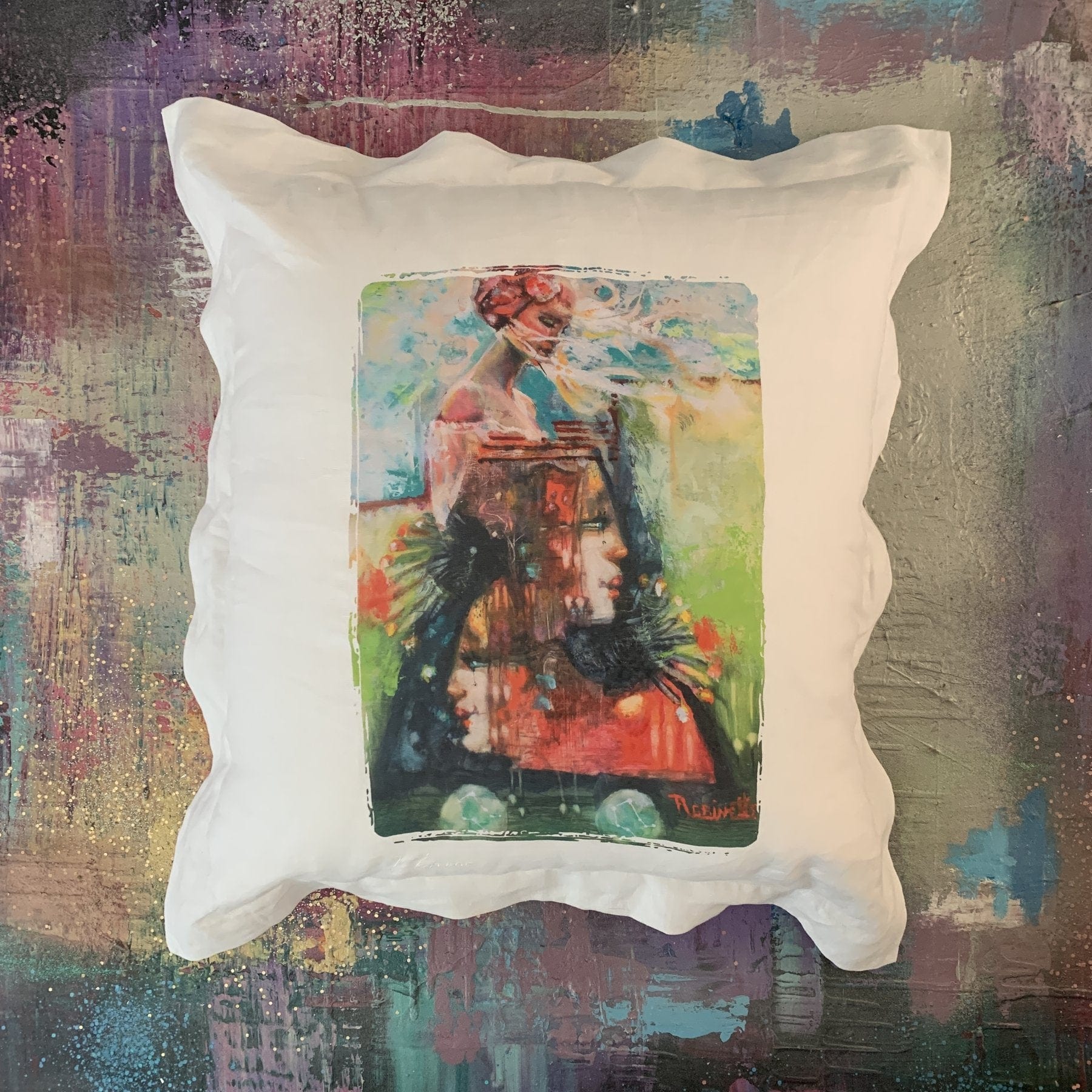 Whereable Art Whereable Art Zodiac Linen Euro Pillows - Little Miss Muffin Children & Home