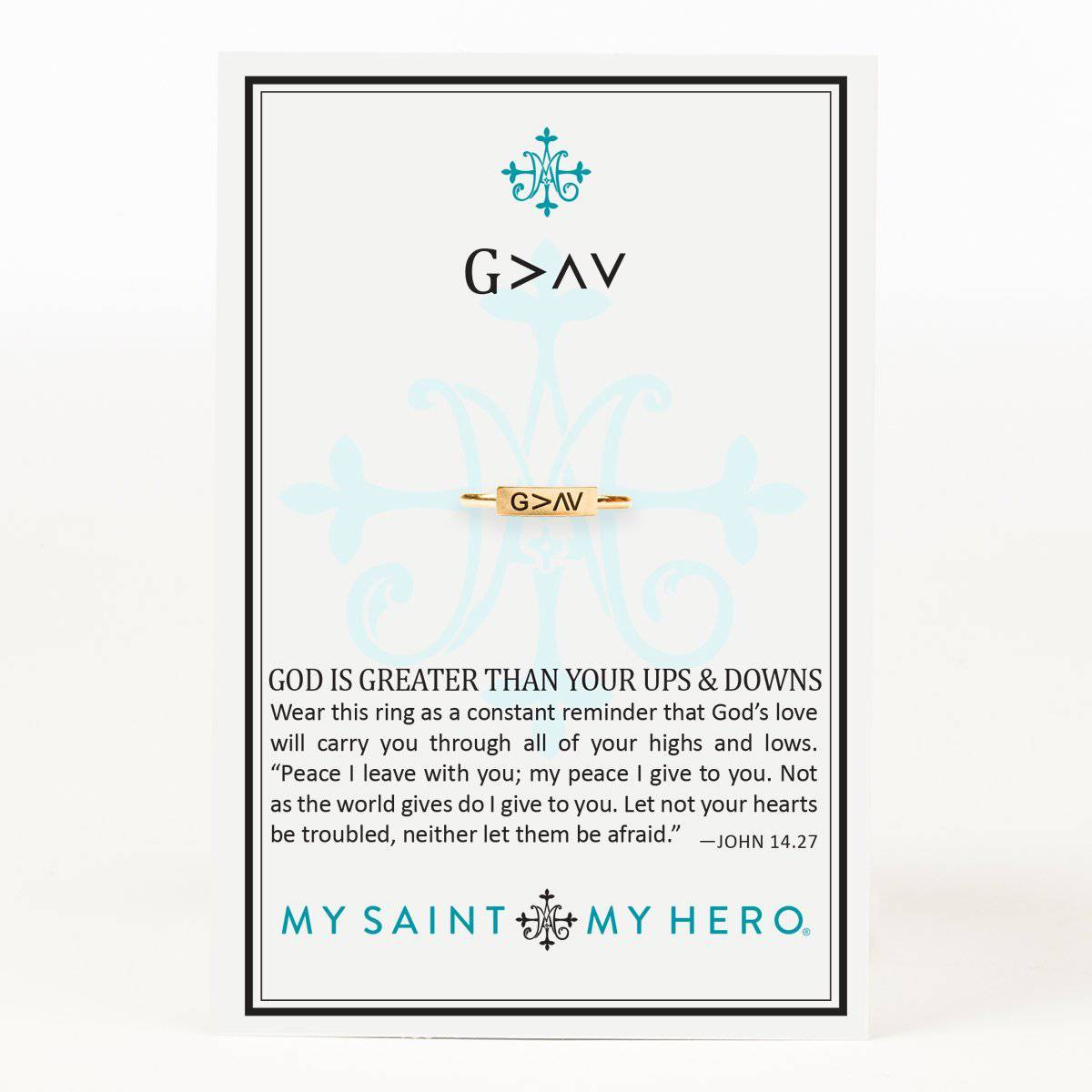 My Saint My Hero - My Saint My Hero God is Greater Ring - Little Miss Muffin Children & Home