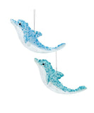 Kurt Adler Kurt Adler Glitter Dolphin Ornaments - Little Miss Muffin Children & Home