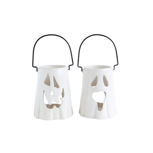 CCO - Creative Co-op Creative Co-op Ceramic Ghost Lantern - Little Miss Muffin Children & Home