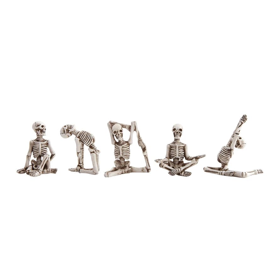 CCO - Creative Co-op Creative Co-op Resin Skeleton in Yoga Pose - Little Miss Muffin Children & Home