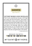 My Saint My Hero - My Saint My Hero 'Saints Geaux' Victory Morse Code Necklace - Little Miss Muffin Children & Home