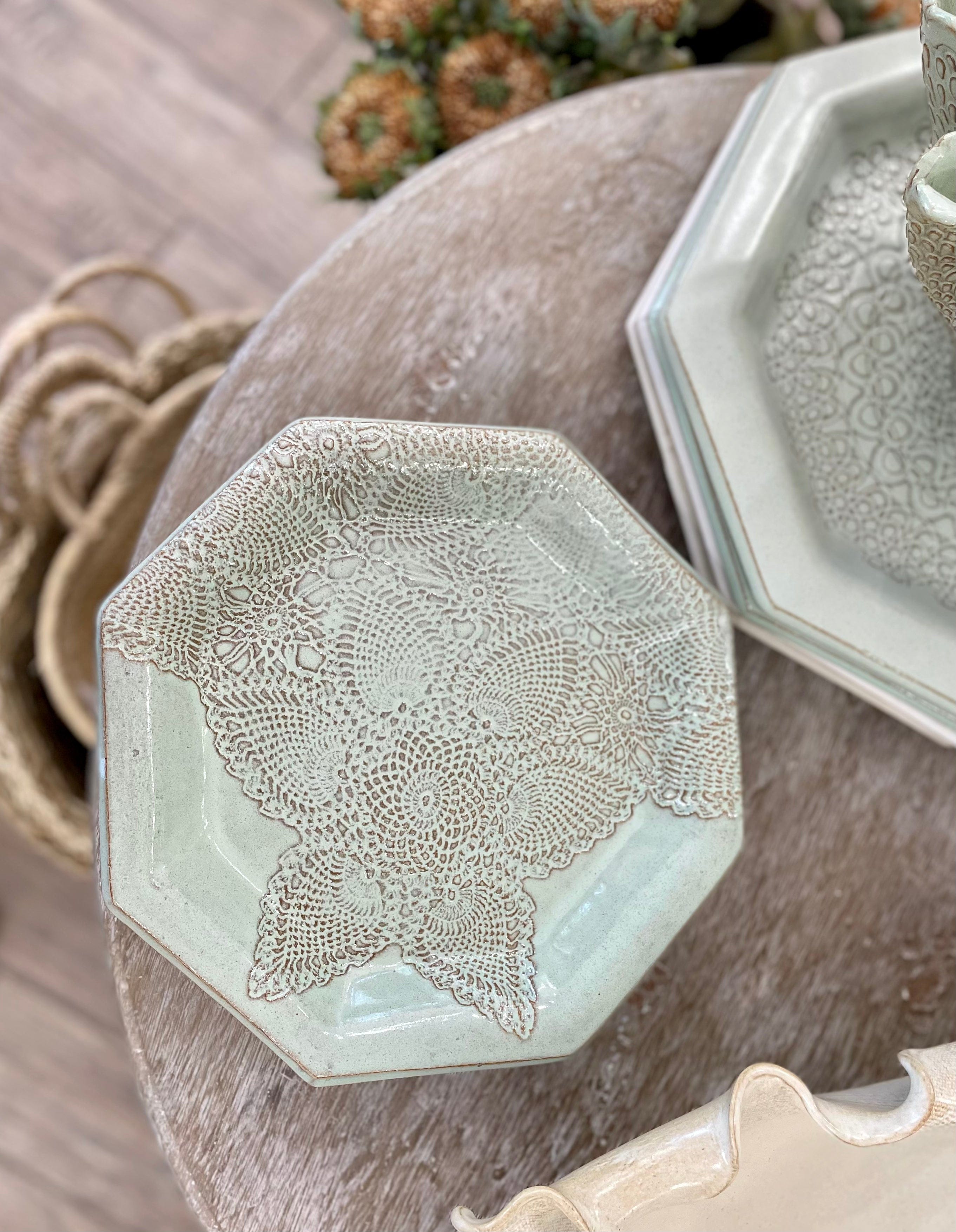 Potsalot Pottery Potsalot Pottery Small Octagon Platters - Little Miss Muffin Children & Home