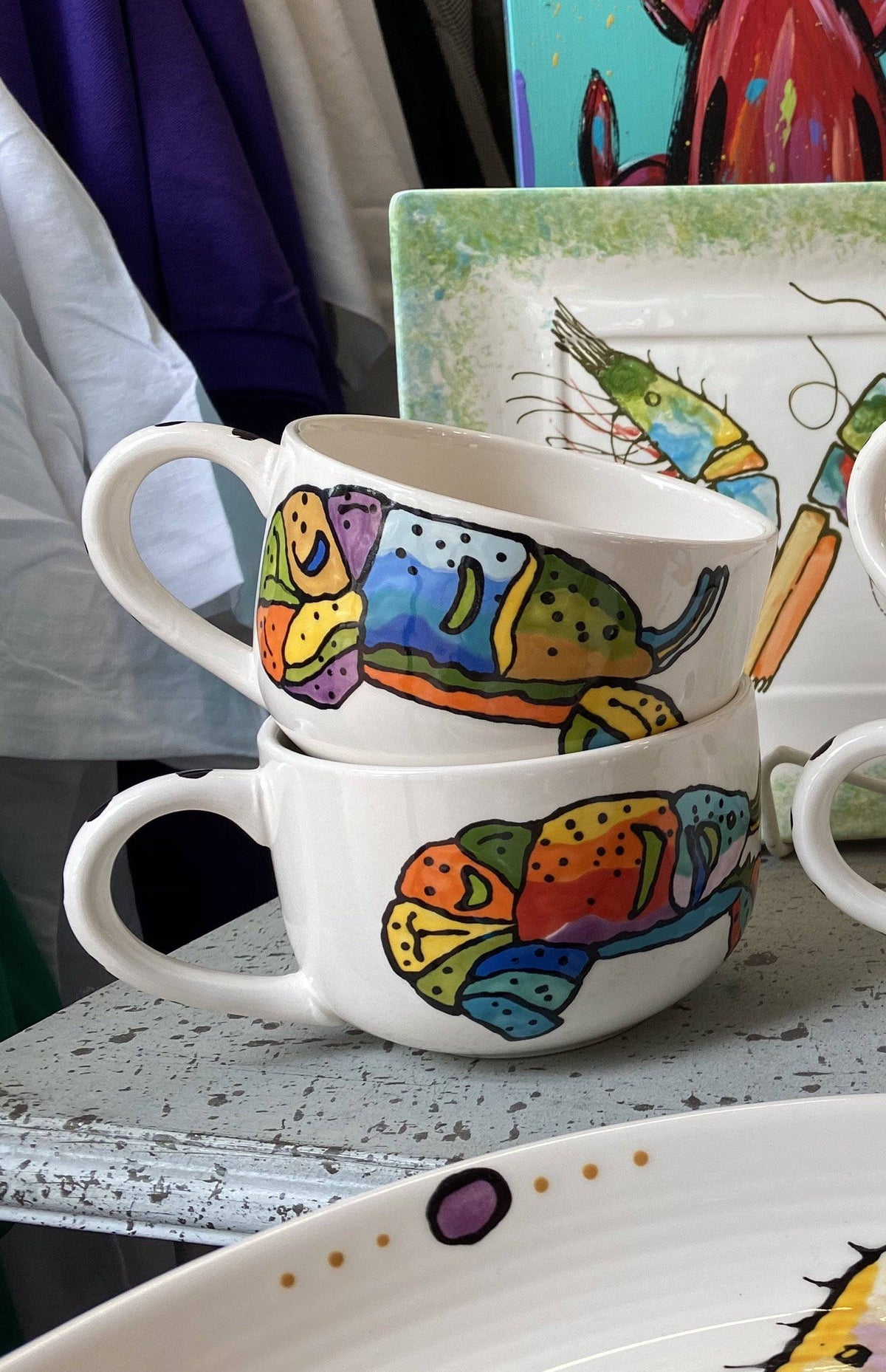 Jan Salzer - Jan Salzer Collection Crawfish Gumbo Mug - Little Miss Muffin Children & Home