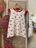 Lulu Bebe Penny Crawfish Dress with Angel Sleeves Little Miss Muffin 