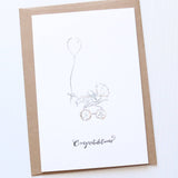 Paper Gems Co - Paper Gems "Congratulations" Baby  Card - Little Miss Muffin Children & Home
