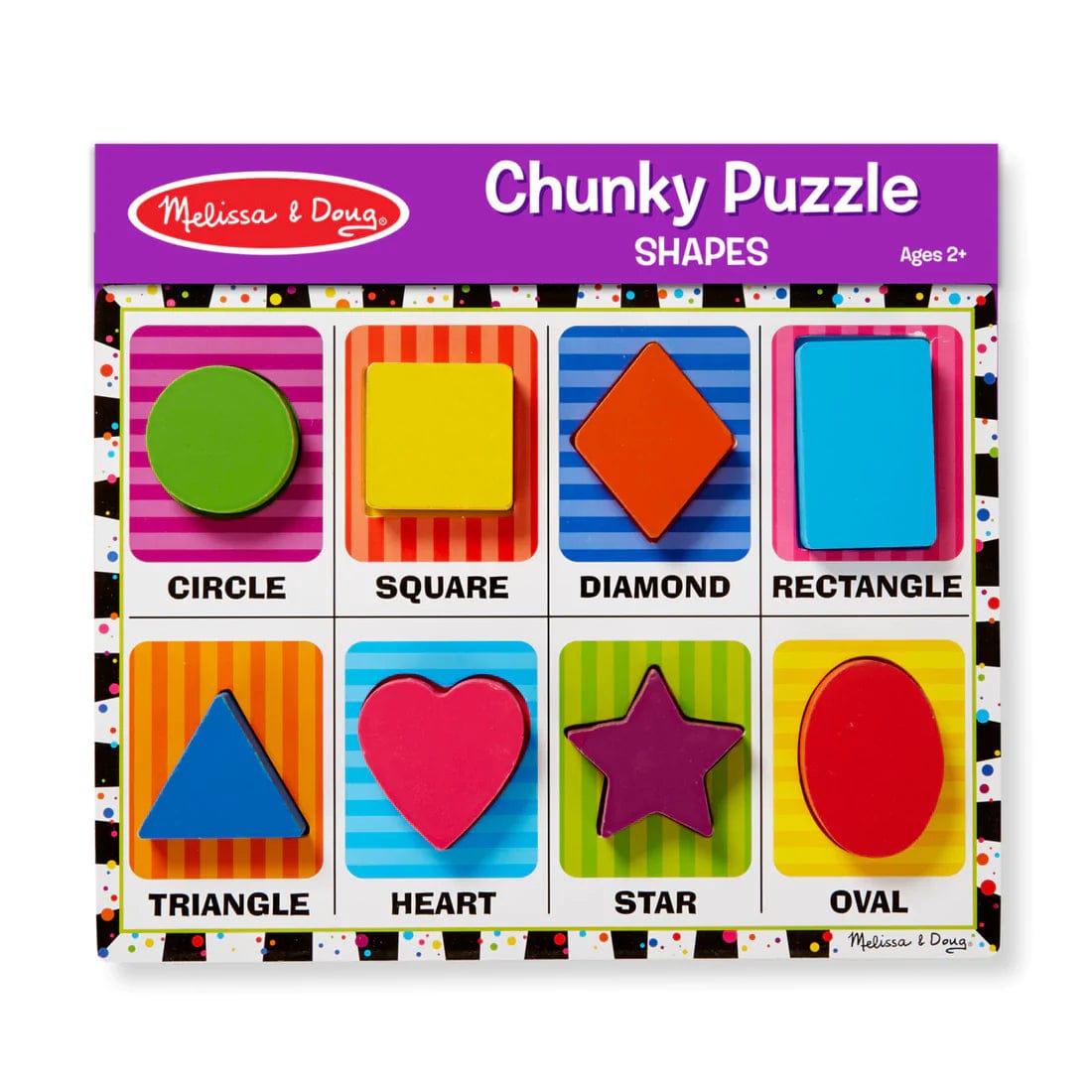 Melissa & Doug Melissa & Doug Shap Jo es Chunky Puzzle - 8 pieces - Little Miss Muffin Children & Home