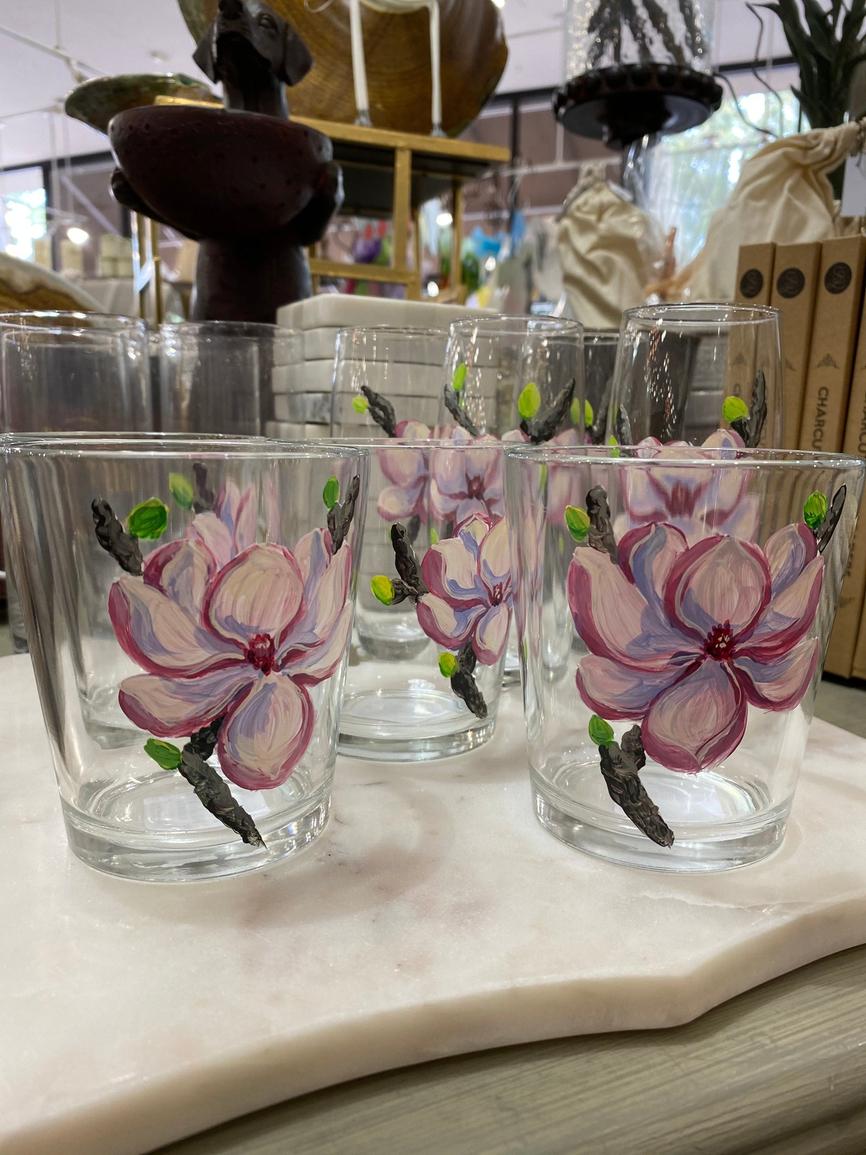 Michelle's Art Box Michelle's Art Box Japanese Magnolia Glassware - Little Miss Muffin Children & Home