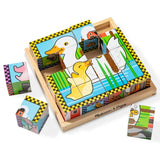 Melissa & Doug Melissa & Doug Farm Cube Puzzle 16pc - Little Miss Muffin Children & Home
