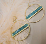 Santore Jewelry Santore Jewelry Apatite Heishi Hoop Earrings - Little Miss Muffin Children & Home