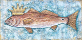 Lindsay Moore Art Lindsay Moore Art Fish with Crown 4x12 Animal Art - Little Miss Muffin Children & Home