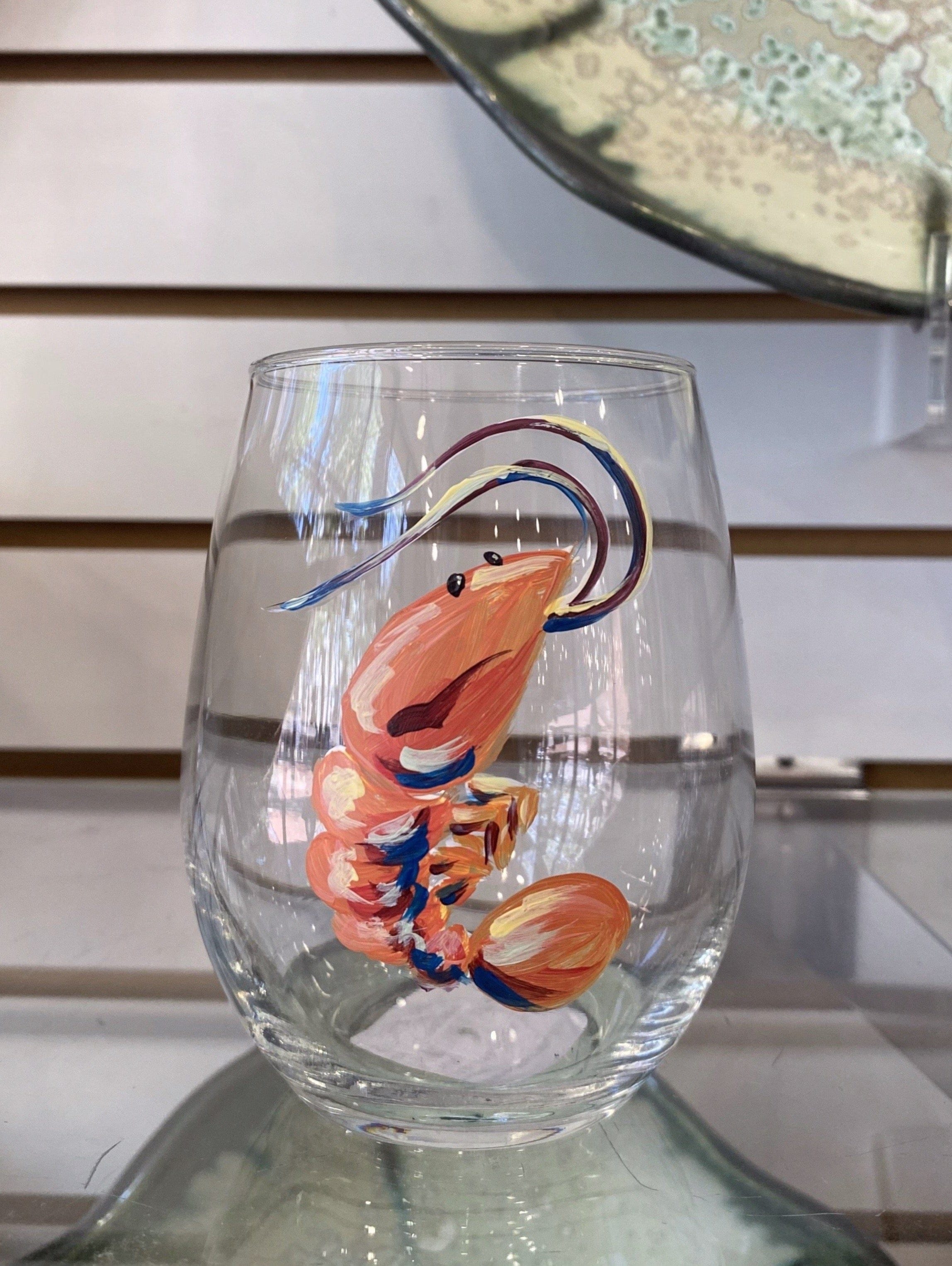 Michelle's Art Box Michelle's Art Box Shrimp Glassware - Little Miss Muffin Children & Home