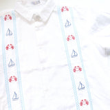 Dat Mambo Shirt - Dat Mambo Shirt Sailboats & Crabs - Little Miss Muffin Children & Home