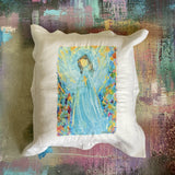 Whereable Art Whereable Art L'Ange de Joie Linen Euro Pillow - Little Miss Muffin Children & Home