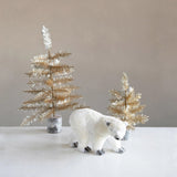 Creative Co-Op Creative Co-Op Tinsel Tree With Wood Slice Base - Little Miss Muffin Children & Home