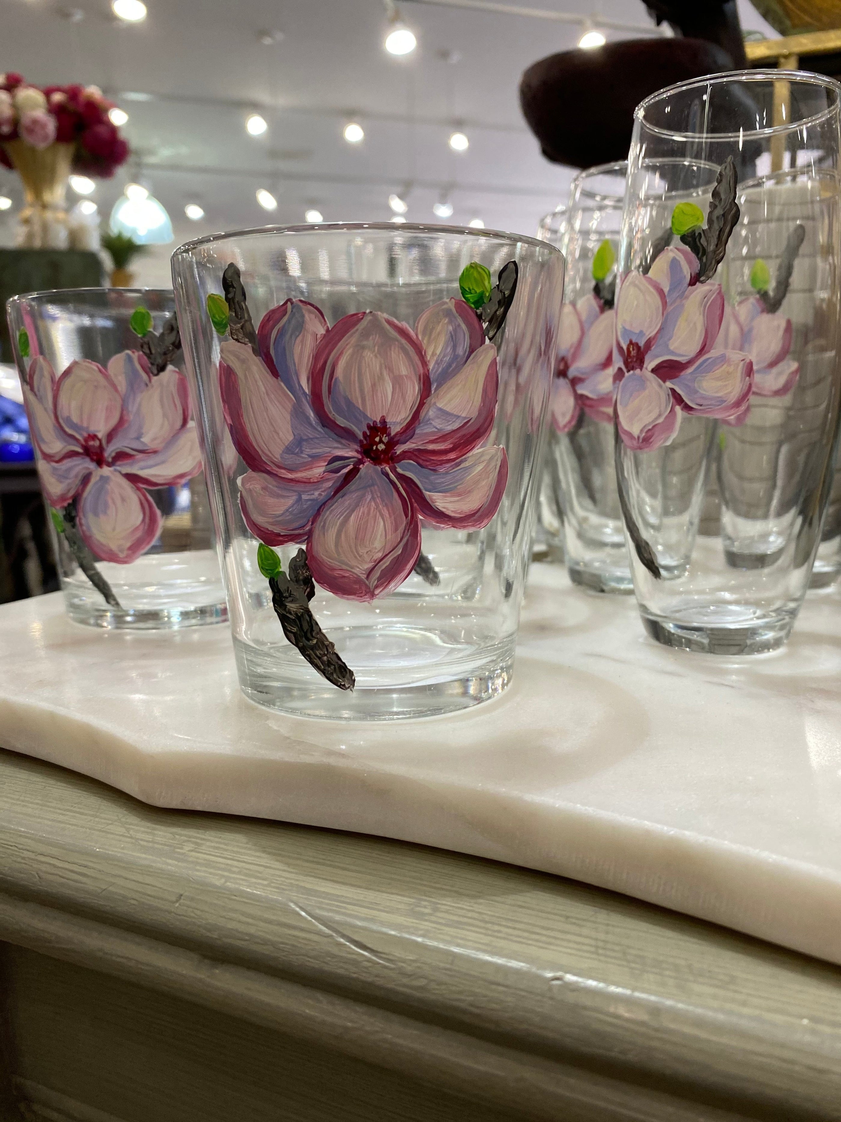 Michelle's Art Box Michelle's Art Box Japanese Magnolia Glassware - Little Miss Muffin Children & Home