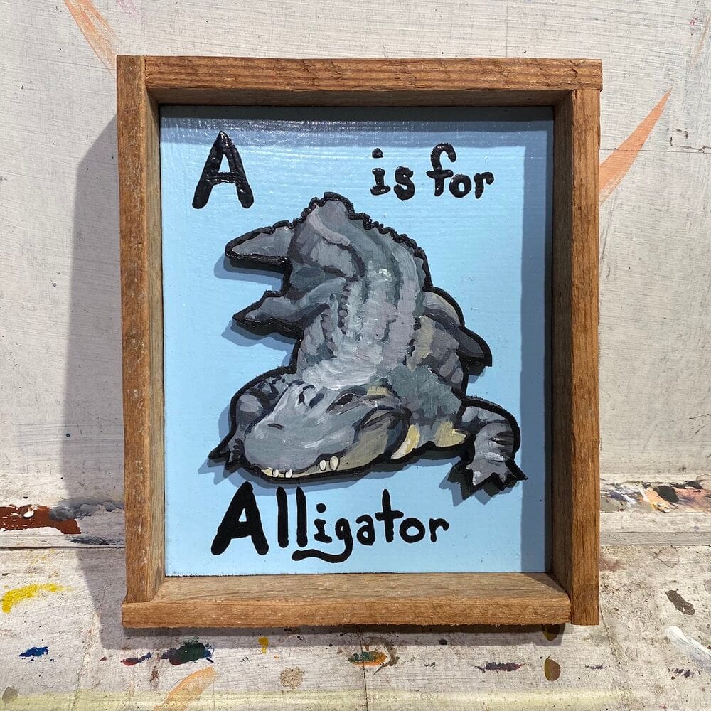 Damon Arts Nola Damon Arts NOLA “A” Letter Art - Little Miss Muffin Children & Home