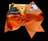 Two Sisters Two Sisters Happy Halloween Ghost Bow - Little Miss Muffin Children & Home