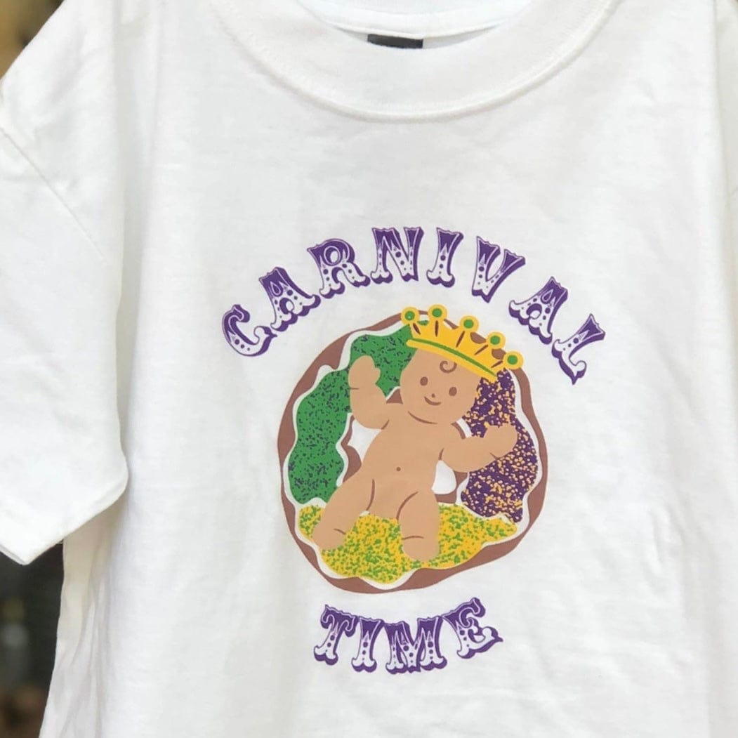 Whereable Art Whereable Art Carnival Time Mardi Gras Embroidered Tees - Little Miss Muffin Children & Home