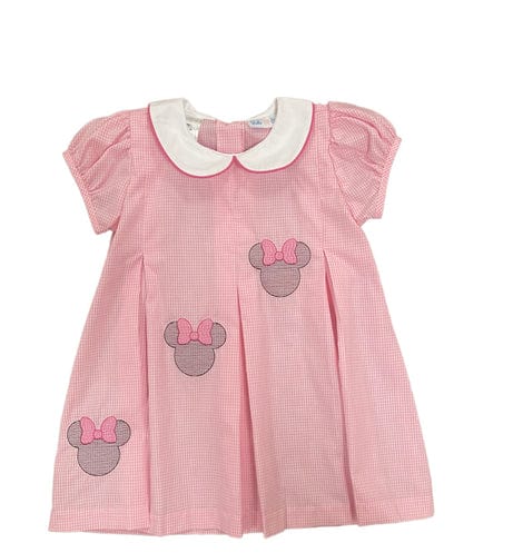LBE - Lulu Bebe Lulu Bebe Minnie Mouse Embroidered Dress - Little Miss Muffin Children & Home