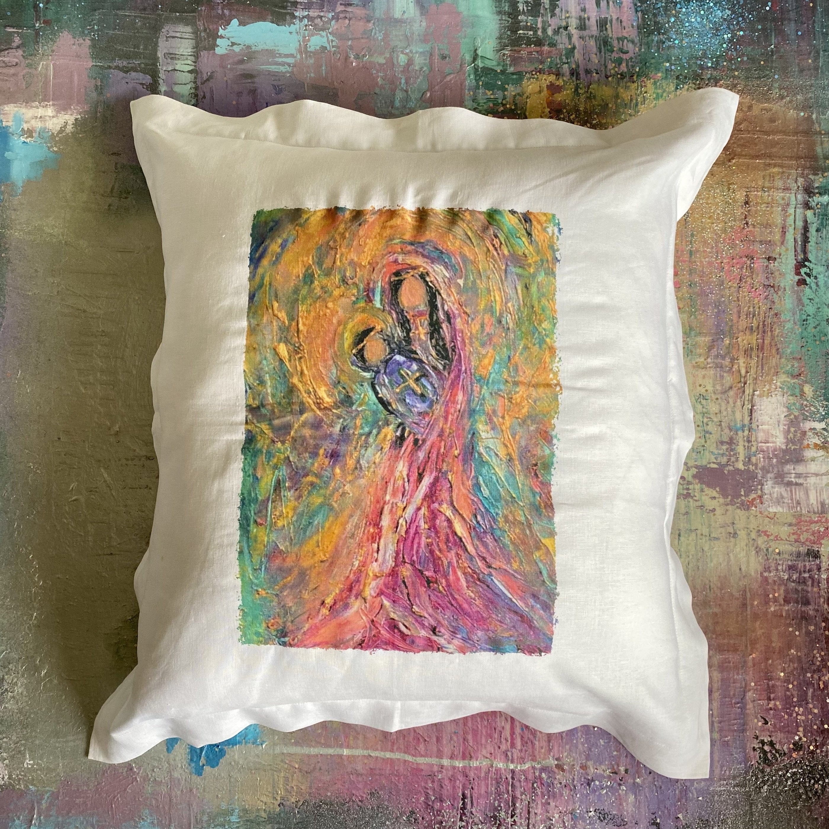 Whereable Art Whereable Art l'Esperance Linen Euro Pillow - Little Miss Muffin Children & Home