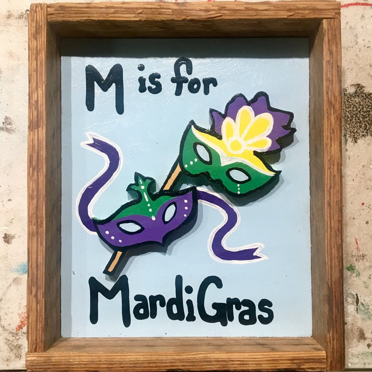 Damon Arts Nola Damon Arts NOLA “Mardi Gras” Letter Art - Little Miss Muffin Children & Home