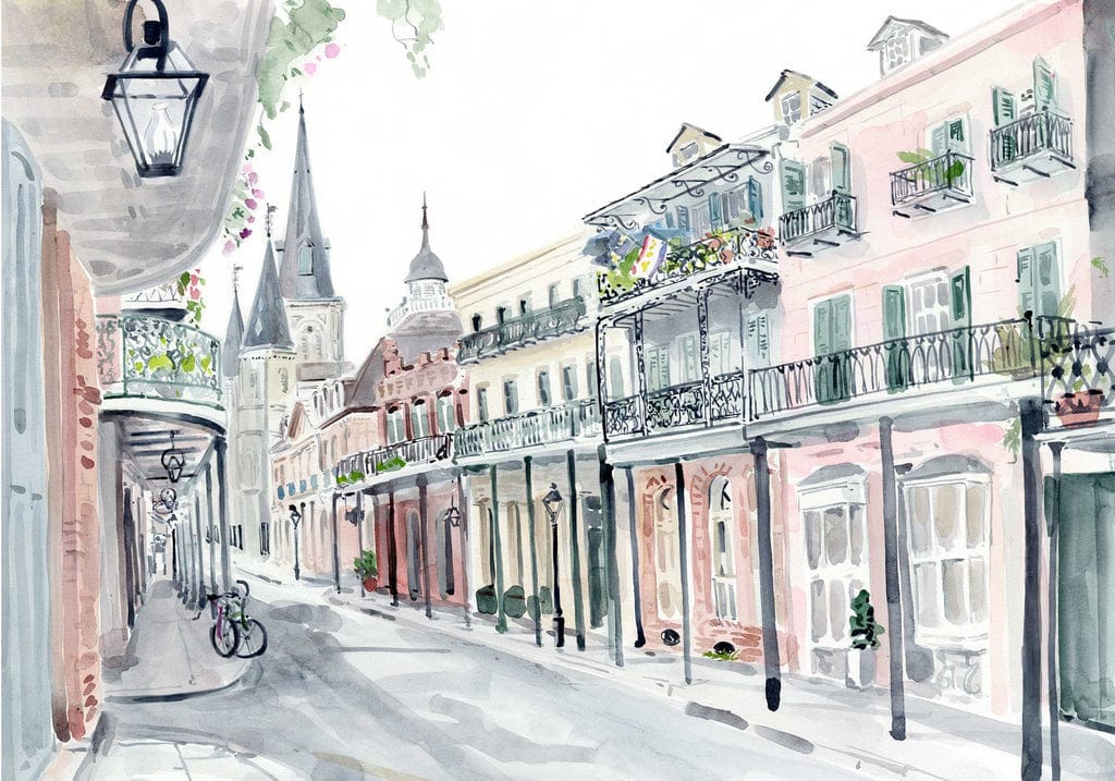 Lyla Clayre Studio Lyla Clayre St Louis Cathedral from the steps - Little Miss Muffin Children & Home