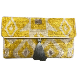 Latitudes Latitudes Ikat Velvet Crossbody Clutch - Little Miss Muffin Children & Home