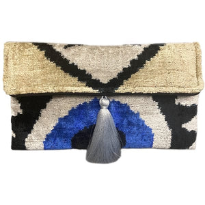 Latitudes Latitudes Ikat Velvet Crossbody Clutch - Little Miss Muffin Children & Home