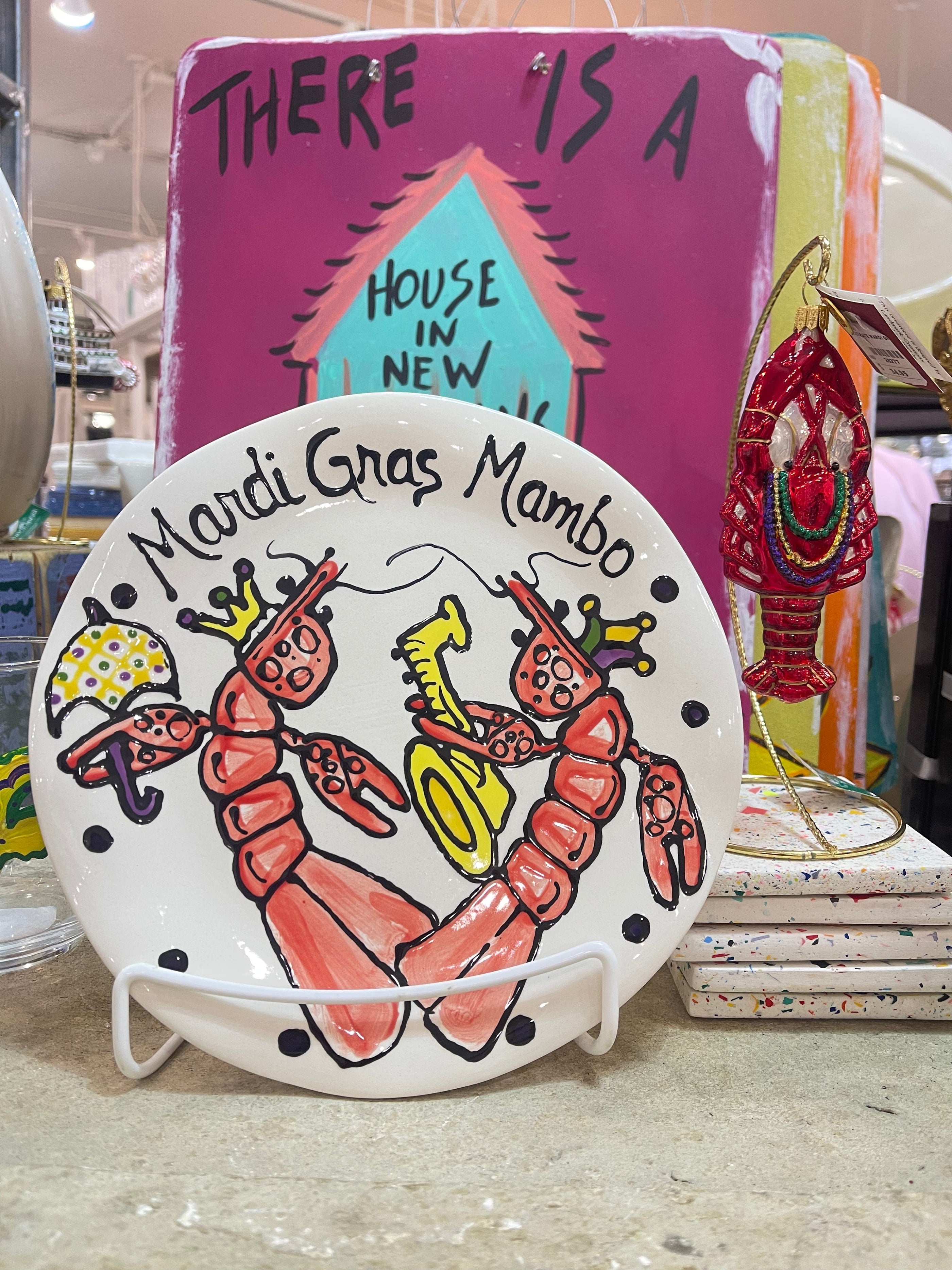 Jan Salzer Art Jan Salzer Mardi Gras Trinket Plate - Little Miss Muffin Children & Home