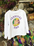 Whereable Art - Whereable Art Carnival Time Mardi Gras Embroidered Tees - Little Miss Muffin Children & Home